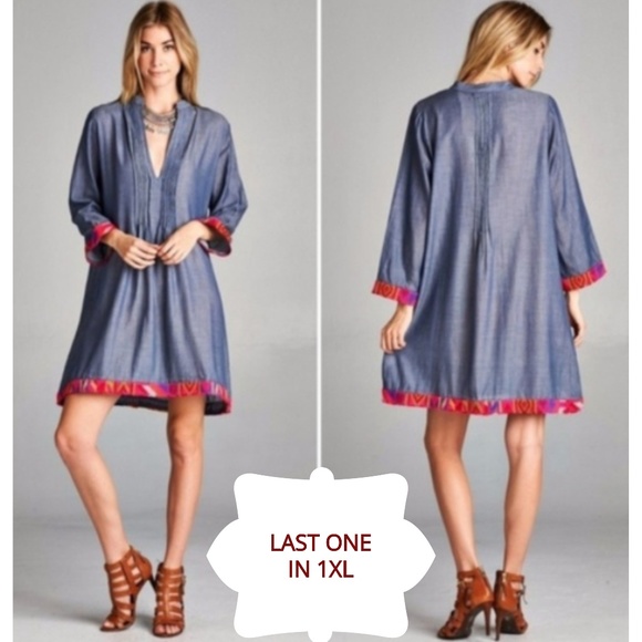 HOST PICK Cute Boho Plus Tunic/Dress LAST ONE! - Picture 6 of 11